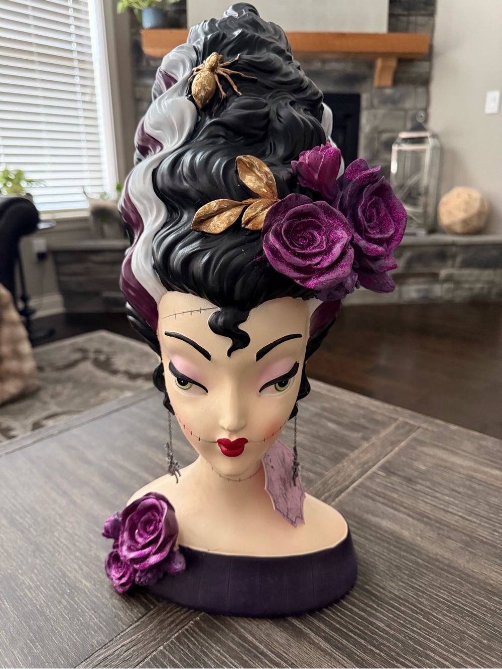 NWT Viral Bella Lux 2026 Halloween Frankenstein Girl with Spider Earrings
